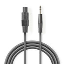 Nedis COTG16200GY100 Luidsprekerkabel 1,5 Mm&sup2; Luidspreker 2-pins Female - 6,35 Mm Male 10 M Gr