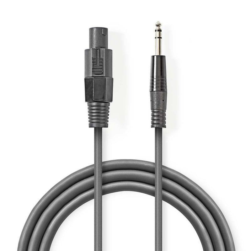 Nedis COTG16200GY100 Luidsprekerkabel 1,5 Mm&sup2; Luidspreker 2-pins Female - 6,35 Mm Male 10 M Gr