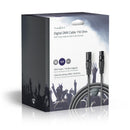 Nedis COTG15012GY200 Digitale Dmx-kabel 110 Ohm Xlr 3-pins Male - Xlr 3-pins Female 20 M Grijs