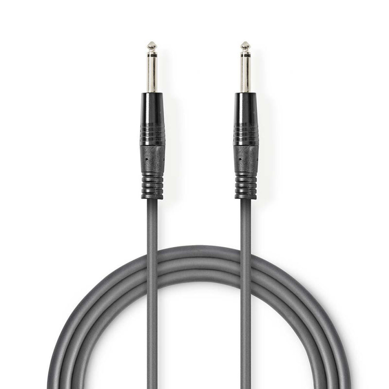 Nedis COTH23000GY15 Mono-audiokabel 6,35 Mm Male 6,35 Mm Male Vernikkeld 1.50 M Rond Pvc