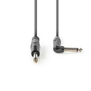 Nedis COTH23005GY50 Mono-audiokabel 6,35 Mm Male 6,35 Mm Male Vernikkeld 5.00 M Rond Pvc