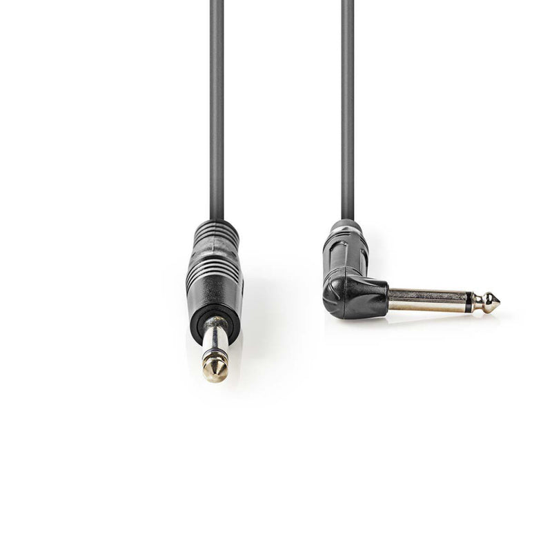 Nedis COTH23005GY50 Mono-audiokabel 6,35 Mm Male 6,35 Mm Male Vernikkeld 5.00 M Rond Pvc