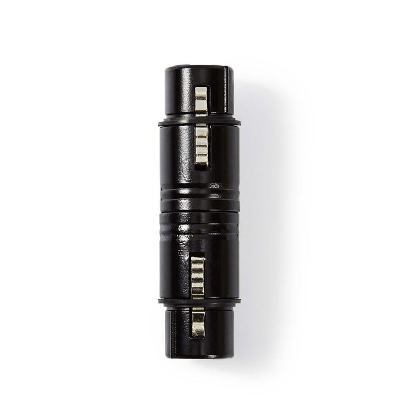 Nedis COTP15920BK Xlr-koppeling Xlr 3-pins Female - Xlr 3-pins Female Zwart