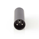 Nedis COTP15921BK Xlr-koppeling Xlr 3-pins Male - Xlr 3-pins Male Zwart