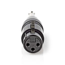 Nedis COTP15940BK Xlr-adapter Mono Xlr 3-pins Female - 6,35 Mm Male Zwart