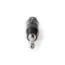 Nedis COTP15941BK Xlr-adapter Stereo Xlr 3-pins Female - 6,35 Mm Male Zwart