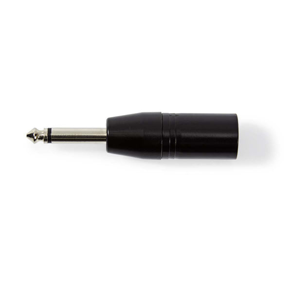 Nedis COTP15942BK Xlr-adapter Mono Xlr 3-pins Male - 6,35 Mm Male Zwart