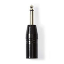 Nedis COTP15942BK Xlr-adapter Mono Xlr 3-pins Male - 6,35 Mm Male Zwart