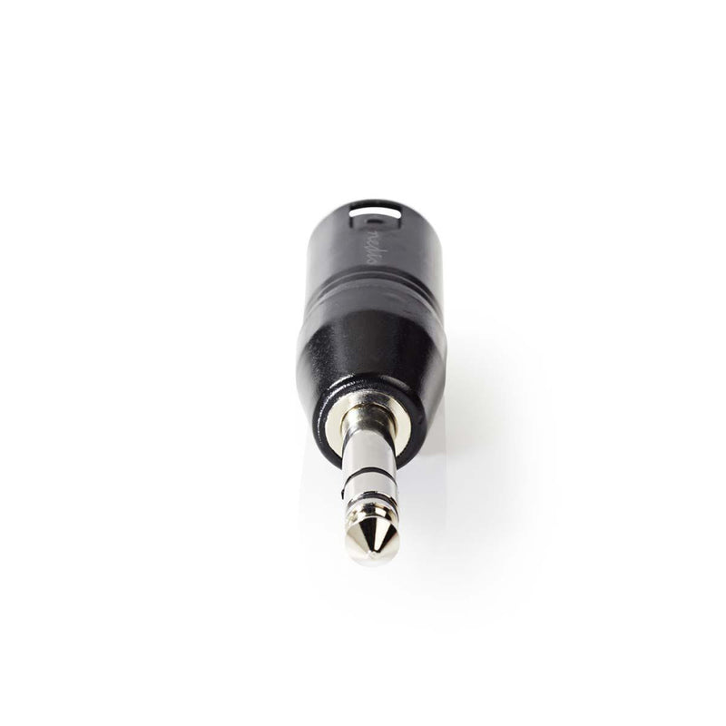 Nedis COTP15943BK Xlr-adapter Stereo Xlr 3-pins Male - 6,35 Mm Male Zwart