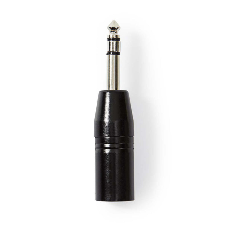 Nedis COTP15943BK Xlr-adapter Stereo Xlr 3-pins Male - 6,35 Mm Male Zwart