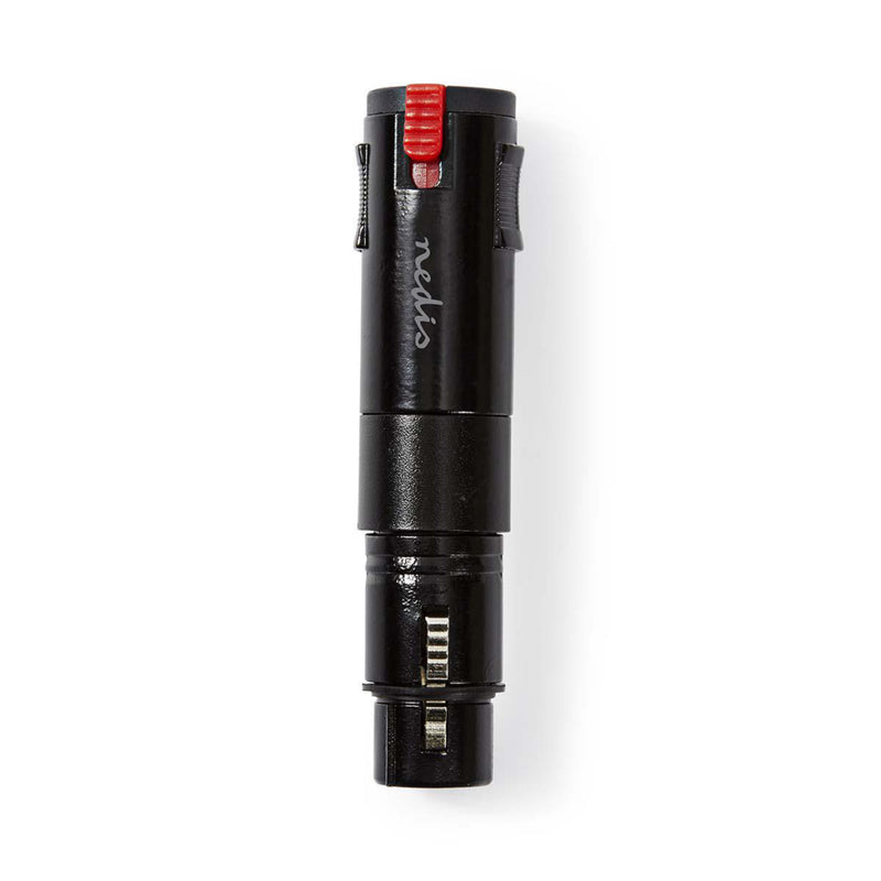 Nedis COTP15945BK Xlr-adapter Stereo Xlr 3-pins Male - 6,3 Mm Female Zwart