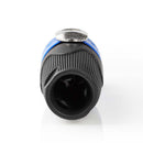 Nedis COTP16910BK Luidsprekerkoppeling Luidspreker 4-pins Male - Luidspreker 4-pins Male Zwart
