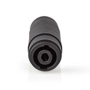 Nedis COTP16910BK Luidsprekerkoppeling Luidspreker 4-pins Male - Luidspreker 4-pins Male Zwart