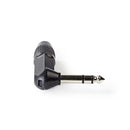 Nedis COTP23903BK Audioconnector Stereo 6,35 Mm Male Haaks Zwart