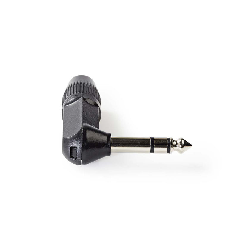 Nedis COTP23903BK Audioconnector Stereo 6,35 Mm Male Haaks Zwart