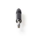 Nedis COTP23900BK Audioconnector Mono 6,35 Mm Male Zwart