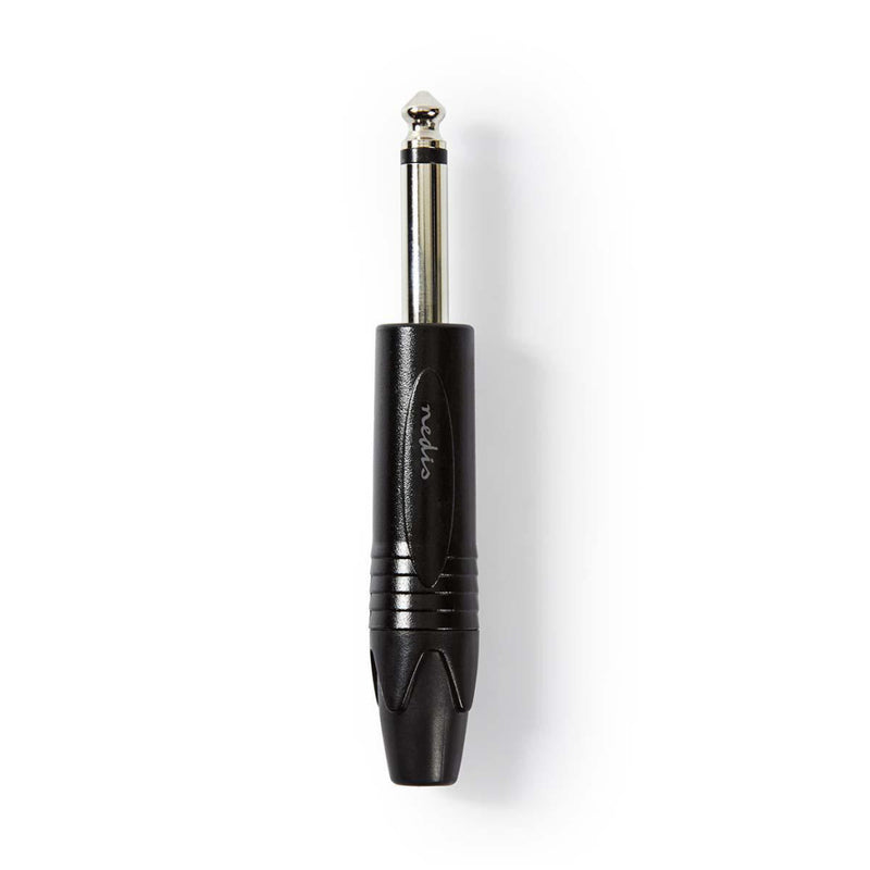 Nedis COTP23900BK Audioconnector Mono 6,35 Mm Male Zwart