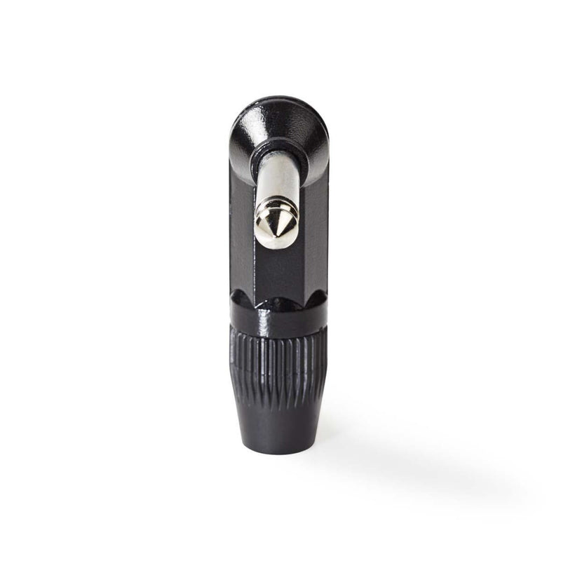 Nedis COTP23902BK Audioconnector Mono 6,35 Mm Male Haaks Zwart