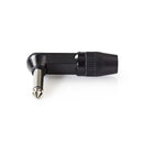 Nedis COTP23902BK Audioconnector Mono 6,35 Mm Male Haaks Zwart