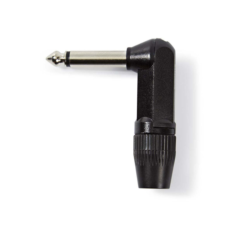 Nedis COTP23902BK Audioconnector Mono 6,35 Mm Male Haaks Zwart