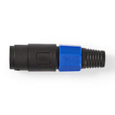 Nedis COTP16901BK Luidsprekerconnector Luidspreker 4-pins Male Zwart
