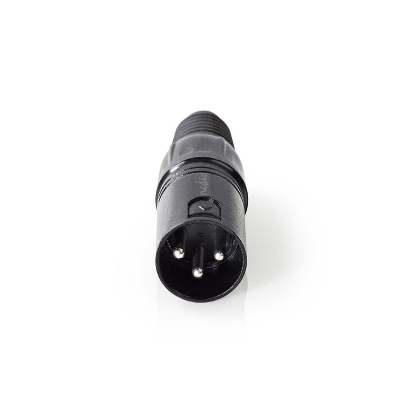 Nedis COTP15900BK Xlr-connector Xlr 3-pins Male Zwart