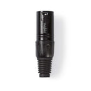Nedis COTP15900BK Xlr-connector Xlr 3-pins Male Zwart