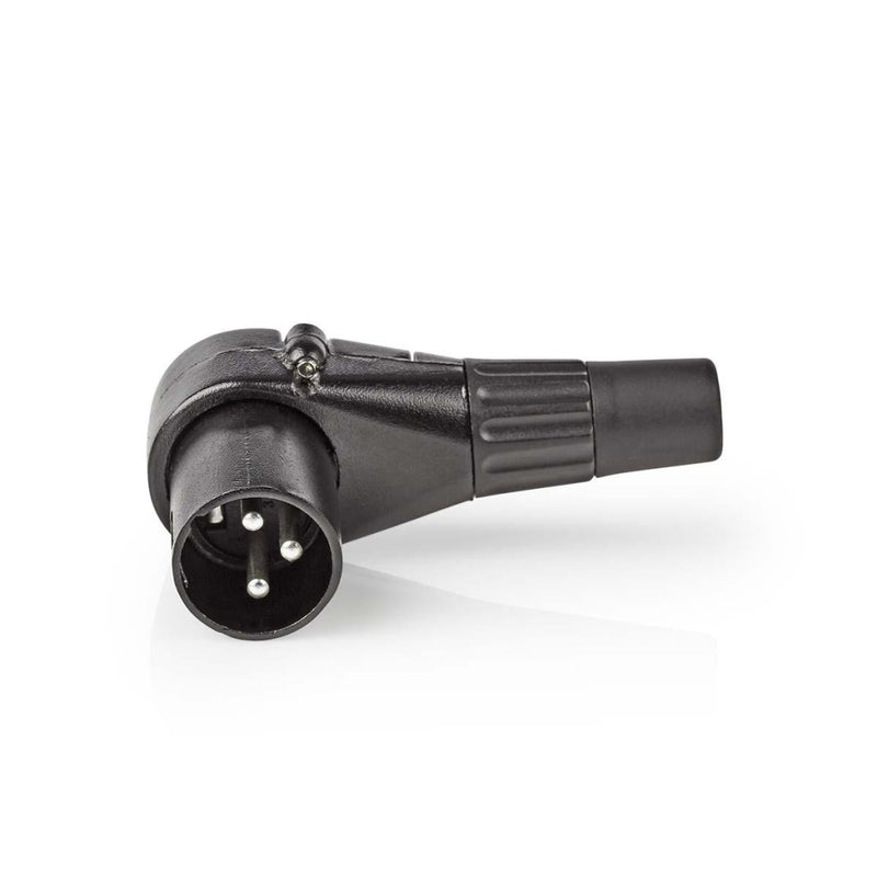 Nedis COTP15901BK Xlr-connector Xlr 3-pins Male Haaks Zwart