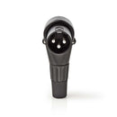 Nedis COTP15901BK Xlr-connector Xlr 3-pins Male Haaks Zwart