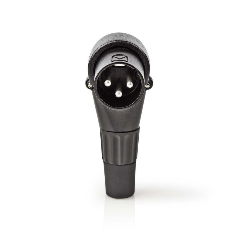 Nedis COTP15901BK Xlr-connector Xlr 3-pins Male Haaks Zwart