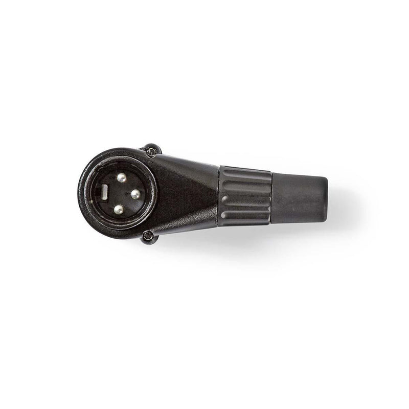 Nedis COTP15901BK Xlr-connector Xlr 3-pins Male Haaks Zwart