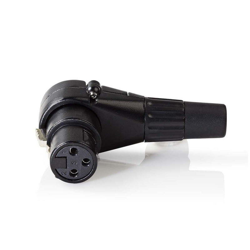 Nedis COTP15903BK Xlr-connector Xlr 3-pins Female Haaks Zwart