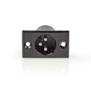 Nedis COTP15910BK Bevestiging Voor Xlr-behuizing Xlr 3-pins Male Zwart