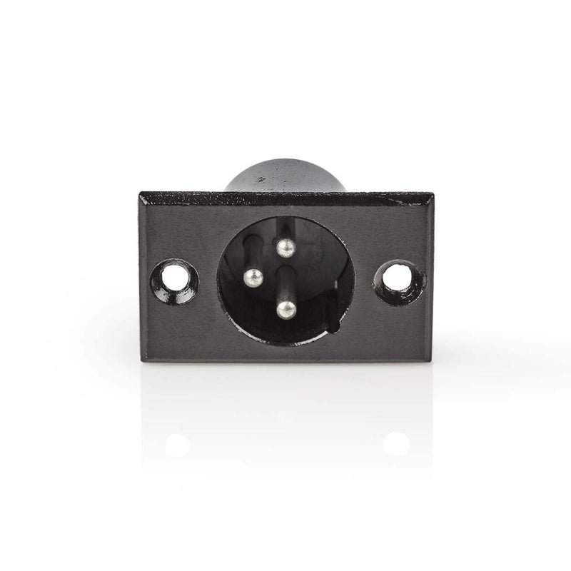 Nedis COTP15910BK Bevestiging Voor Xlr-behuizing Xlr 3-pins Male Zwart