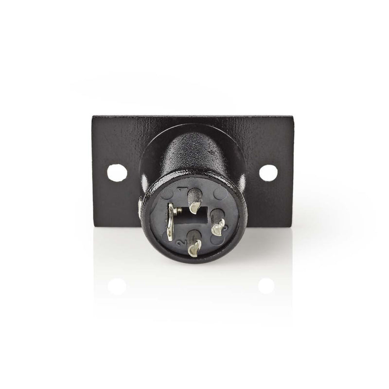Nedis COTP15910BK Bevestiging Voor Xlr-behuizing Xlr 3-pins Male Zwart