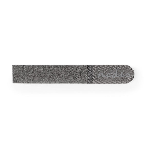 Nedis COTP00900GY015 Kabelbinders Met Klittenband 0,15 M 10 Stuks Grijs