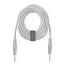 Nedis COTP00900GY025 Kabelbinders Met Klittenband 0,25 M 10 Stuks Grijs