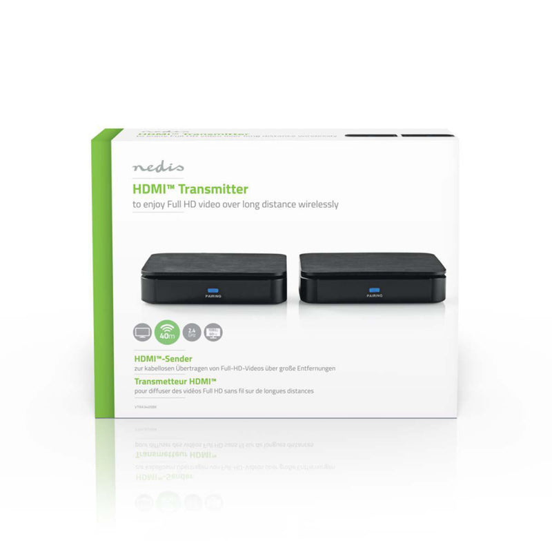 Nedis VTRA3405BK Draadloze Hdmi&trade;-zender 1080p 2,4 Ghz 40.0 M