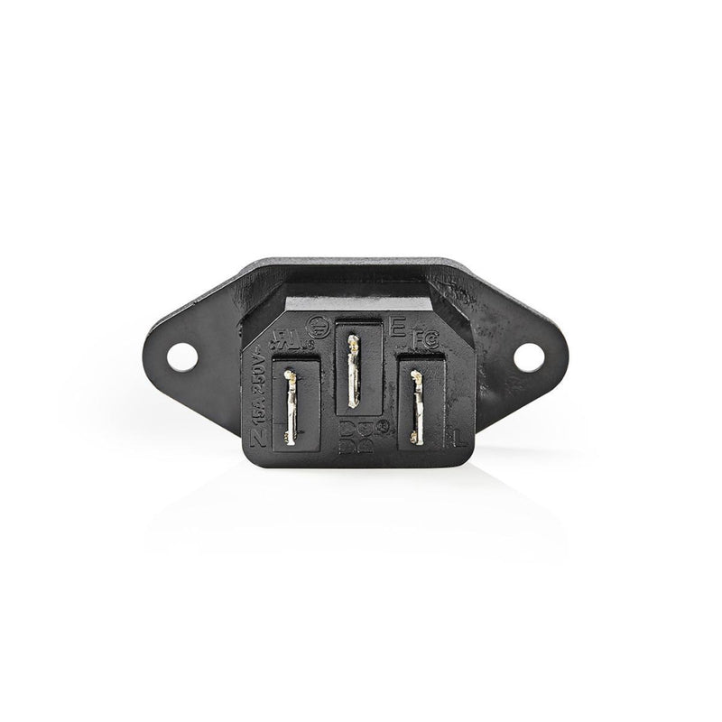 Nedis PCGP11950B Voedingsstekker Iec-320-c14 Mannelijk Zwart
