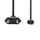 Nedis PCGP11062BK20 Voedingskabel Eurostekker - Iec-320-c1 2,0 M Zwart