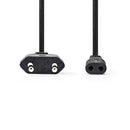 Nedis PCGP11060BK30 Voedingskabel Eurostekker - Iec-320-c1 3,0 M Zwart