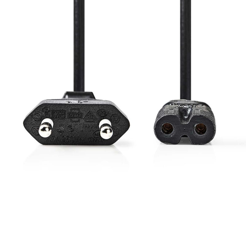Nedis PCGP11040BK30 Voedingskabel Eurostekker - Iec-320-c7 3,0 M Zwart