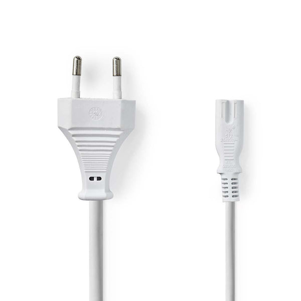 Nedis PCGP11040WT50 Voedingskabel Eurostekker - Iec-320-c7 5,0 M Wit