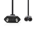 Nedis PCGP11042BK20 Voedingskabel Eurostekker - Iec-320-c7 2,0 M Zwart