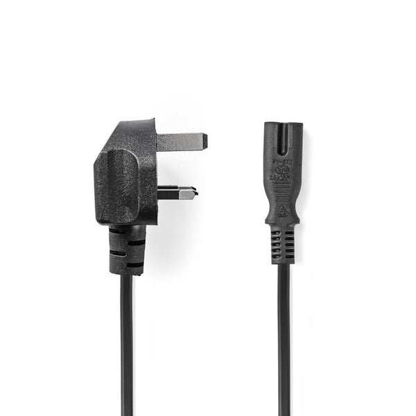 Nedis PCGP11140BK50 Voedingskabel Uk-stekker - Iec-320-c7 5,0 M Zwart