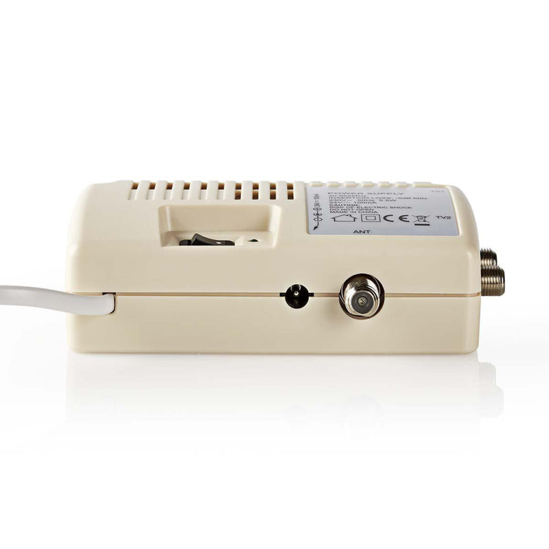 Nedis SPIN100WT Power-inserter Voor Satelliet 2x F-uitgang Tussenschakeldemping: -5 Db