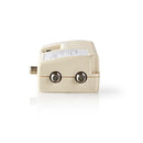 Nedis SPIN100WT Power-inserter Voor Satelliet 2x F-uitgang Tussenschakeldemping: -5 Db