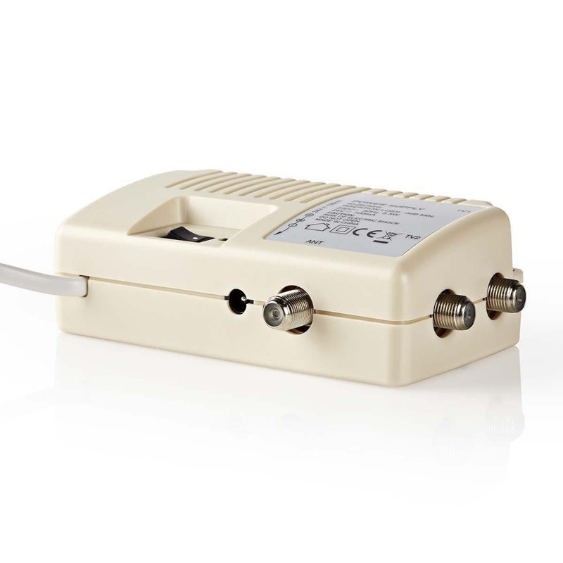 Nedis SPIN100WT Power-inserter Voor Satelliet 2x F-uitgang Tussenschakeldemping: -5 Db