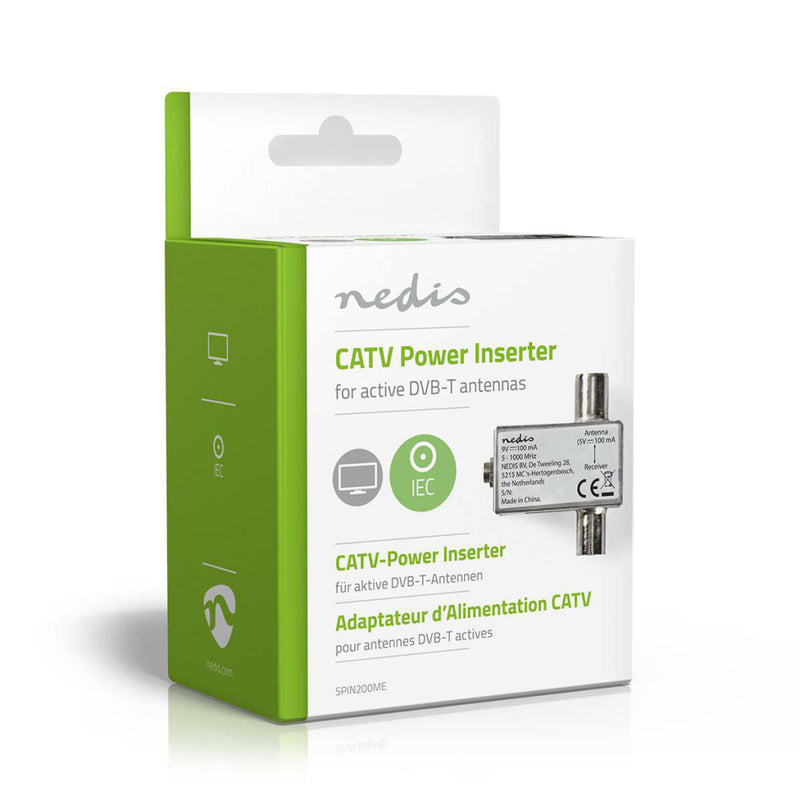 Nedis SPIN200ME Catv Power Inserter Dvb-t 5 - 1000 Mhz Demping: 1,5 Db