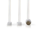 Nedis ANFM105ME Fm-antenne Voor Binnen En Buiten 87,5 - 108 Mhz Bereik Van 0 - 15 Km Iec 1,80 M